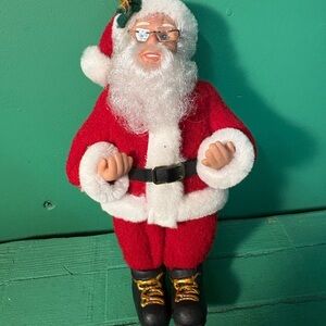 Vintage Holiday Creations mJolly Santa Claus Ornament in Red and White